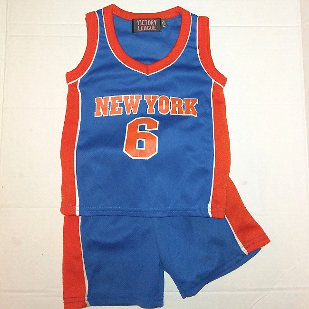EUC Boys VICTORY LEAGUE Jersey Shorts tank Matching Set 12M